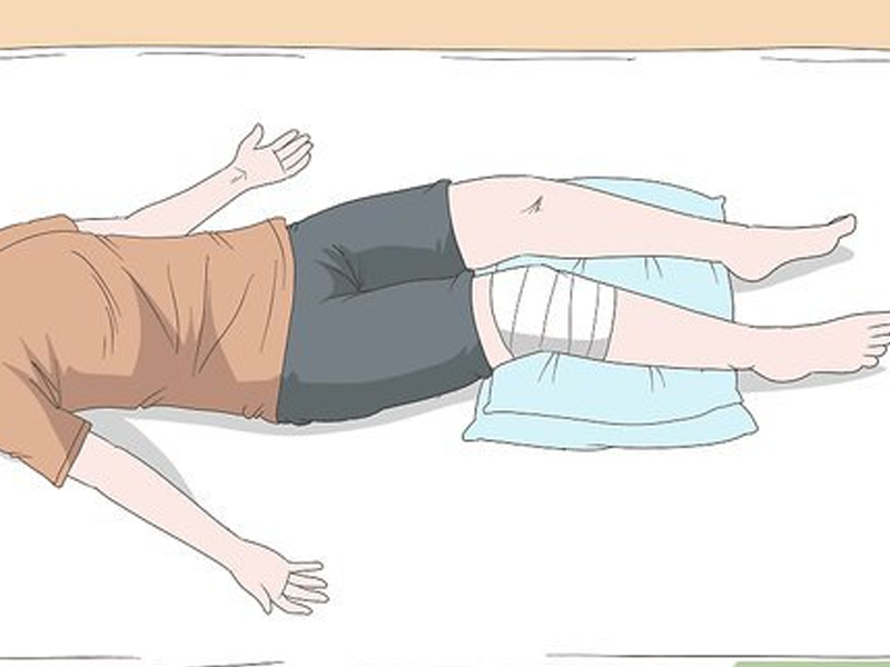 نحوه خوابیدن بعد از تعویض مفصل زانو