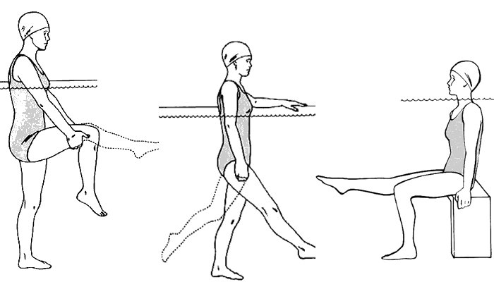 انواع تمرینات آب درمانی برای مینیسک زانو